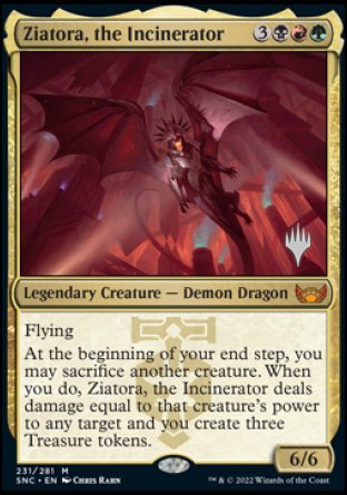 Ziatora, the Incinerator (Promo Pack) [Streets of New Capenna Promos] | Good Games Morley