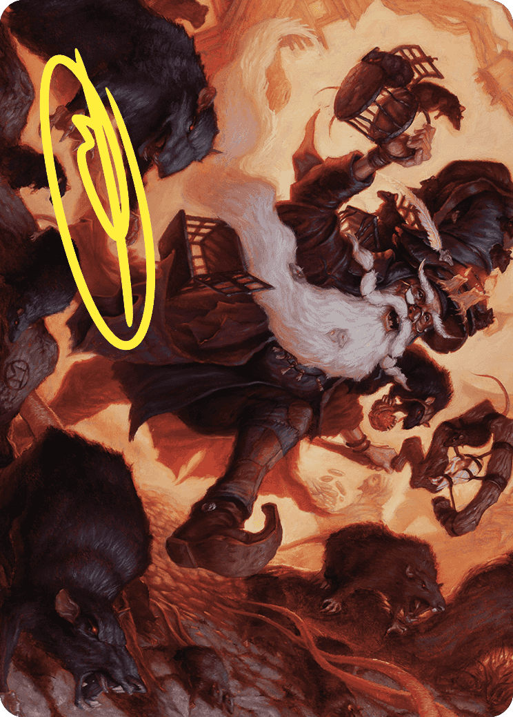 Tattered Ratter Art Card (Gold-Stamped Signature) [Wilds of Eldraine Art Series] | Good Games Morley