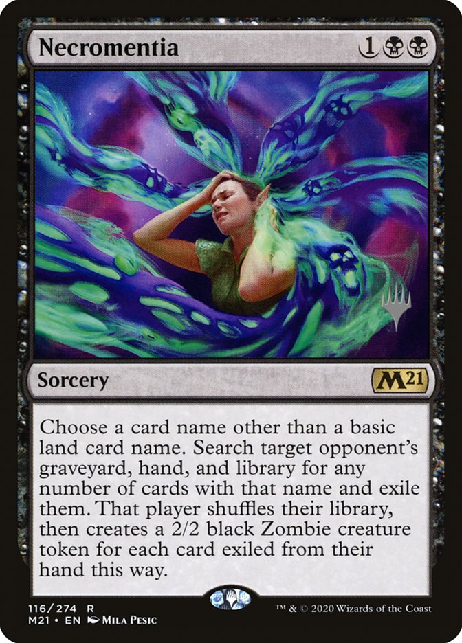 Necromentia (Promo Pack) [Core Set 2021 Promos] | Good Games Morley