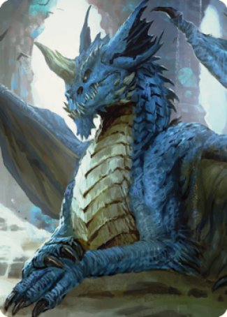 Young Blue Dragon Art Card [Commander Legends: Battle for Baldur's Gate Art Series] | Good Games Morley
