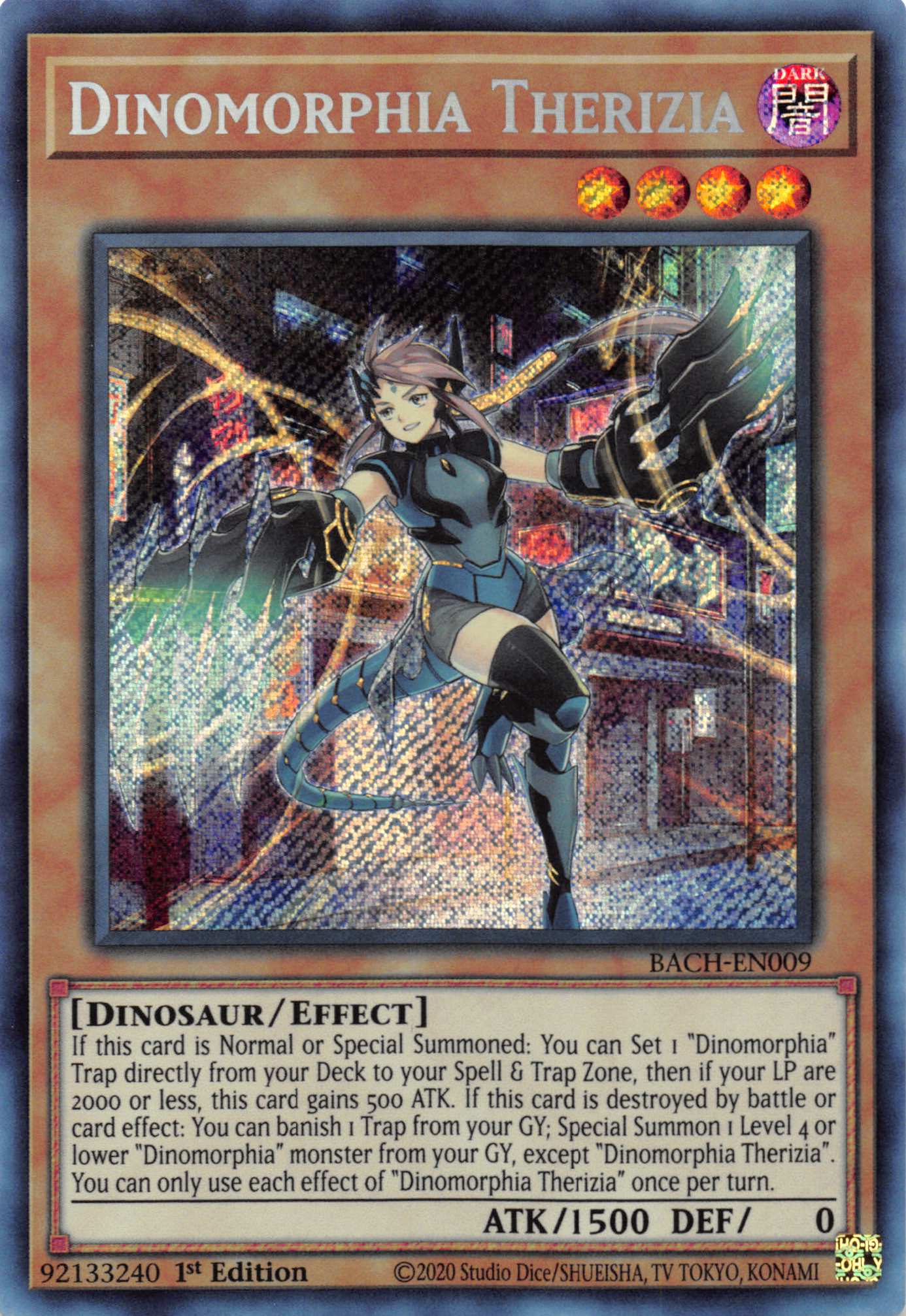 Dinomorphia Therizia [BACH-EN009] Secret Rare | Good Games Morley