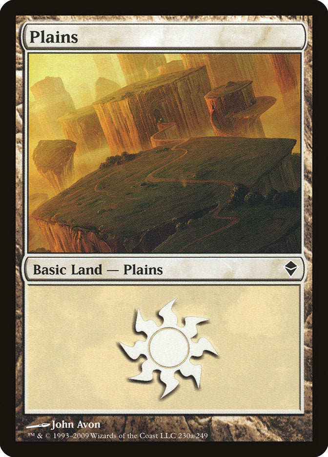 Plains (230a) [Zendikar] | Good Games Morley