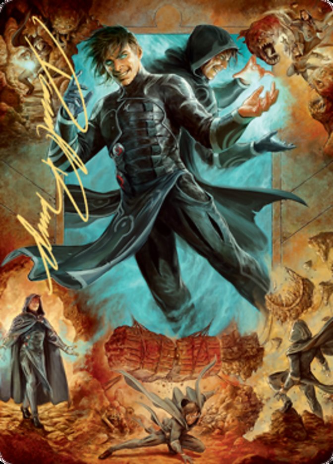 Jace, Mirror Mage 2 Art Card (Gold-Stamped Signature) [Zendikar Rising Art Series] | Good Games Morley