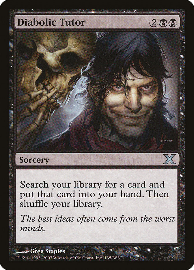 Diabolic Tutor [Tenth Edition] | Good Games Morley