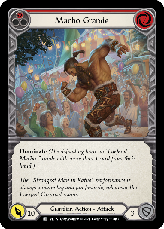 Macho Grande (Red) [EVR027] (Everfest)  1st Edition Rainbow Foil | Good Games Morley