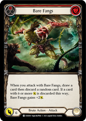 Bare Fangs (Red) [EVR008] (Everfest)  1st Edition Rainbow Foil | Good Games Morley