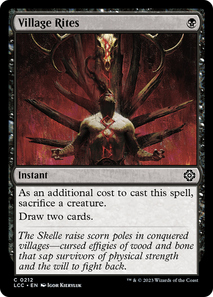 Village Rites [The Lost Caverns of Ixalan Commander] | Good Games Morley