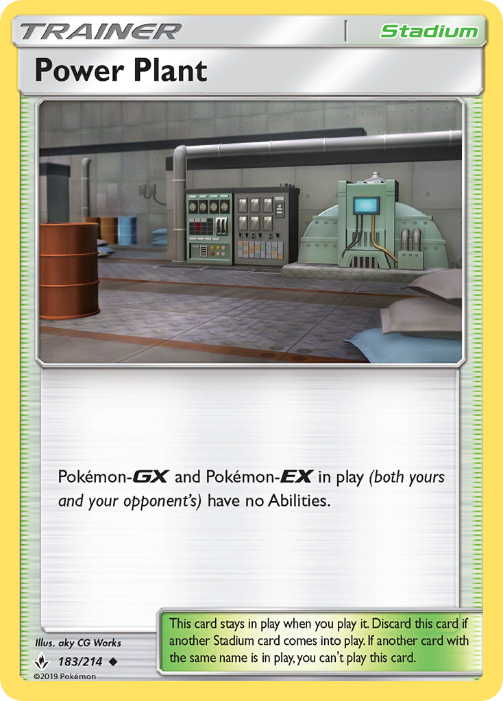 Power Plant (183/214) [Sun & Moon: Unbroken Bonds] | Good Games Morley