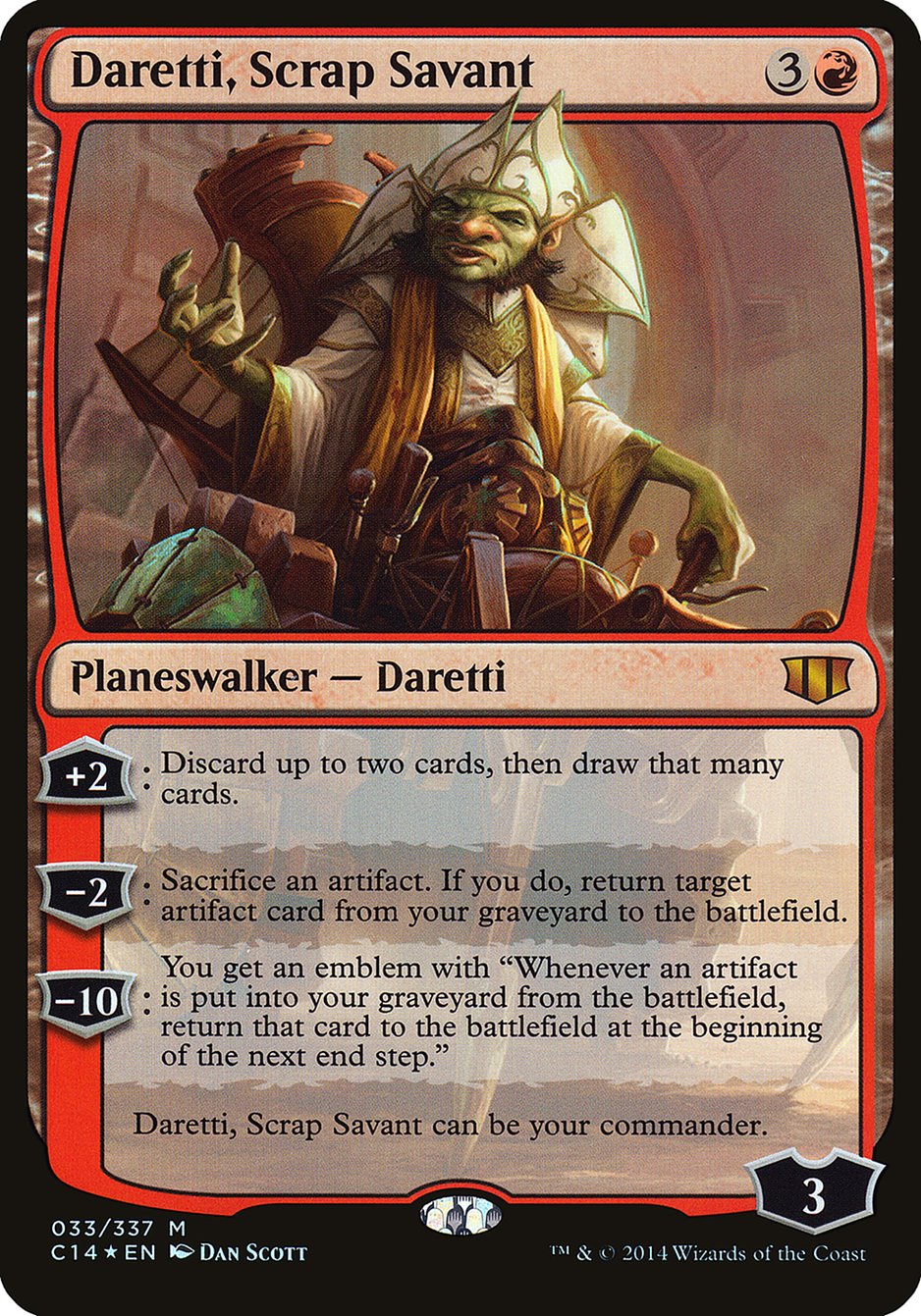 Daretti, Scrap Savant (Oversized) [Commander 2014 Oversized] | Good Games Morley