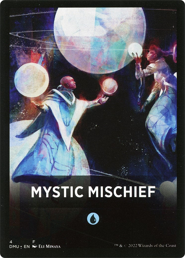 Mystic Mischief Theme Card [Dominaria United Tokens] | Good Games Morley
