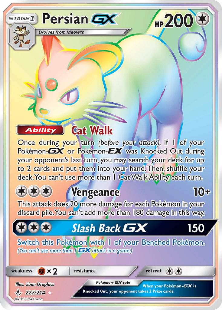 Persian GX (227/214) [Sun & Moon: Unbroken Bonds] | Good Games Morley