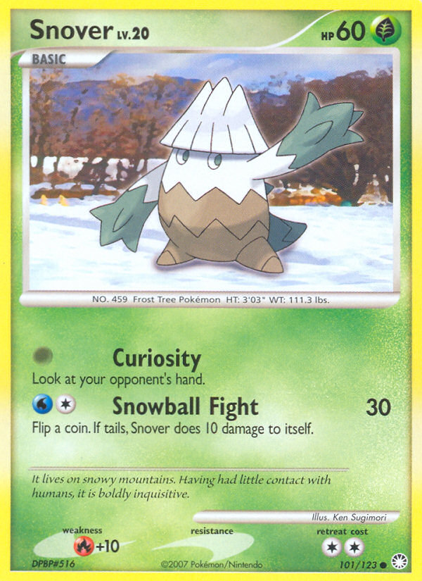 Snover (101/123) [Diamond & Pearl: Mysterious Treasures] | Good Games Morley