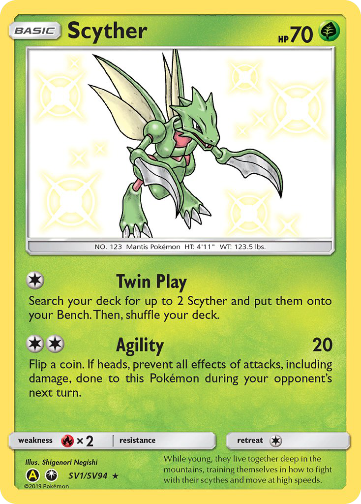 Scyther (SV1/SV94) [Sun & Moon: Hidden Fates - Shiny Vault] | Good Games Morley
