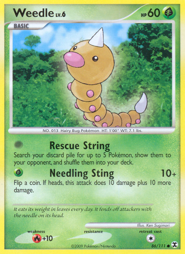 Weedle (86/111) [Platinum: Rising Rivals] | Good Games Morley