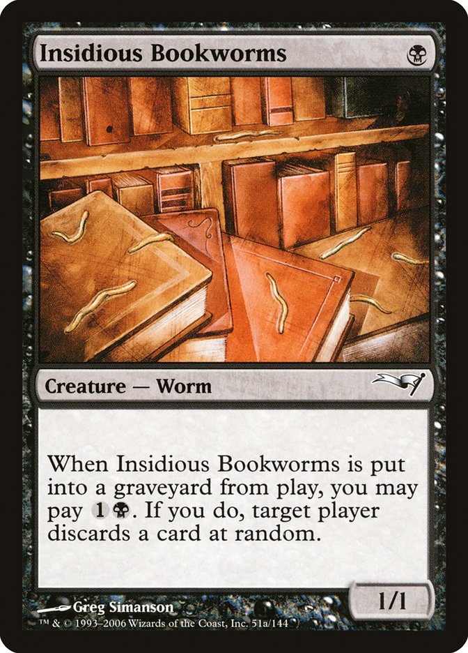 Insidious Bookworms [Coldsnap Theme Decks] | Good Games Morley