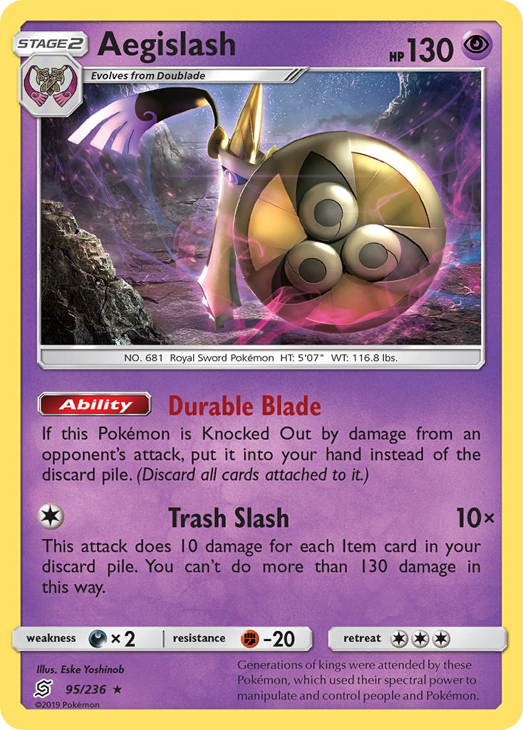 Aegislash (95/236) [Sun & Moon: Unified Minds] | Good Games Morley