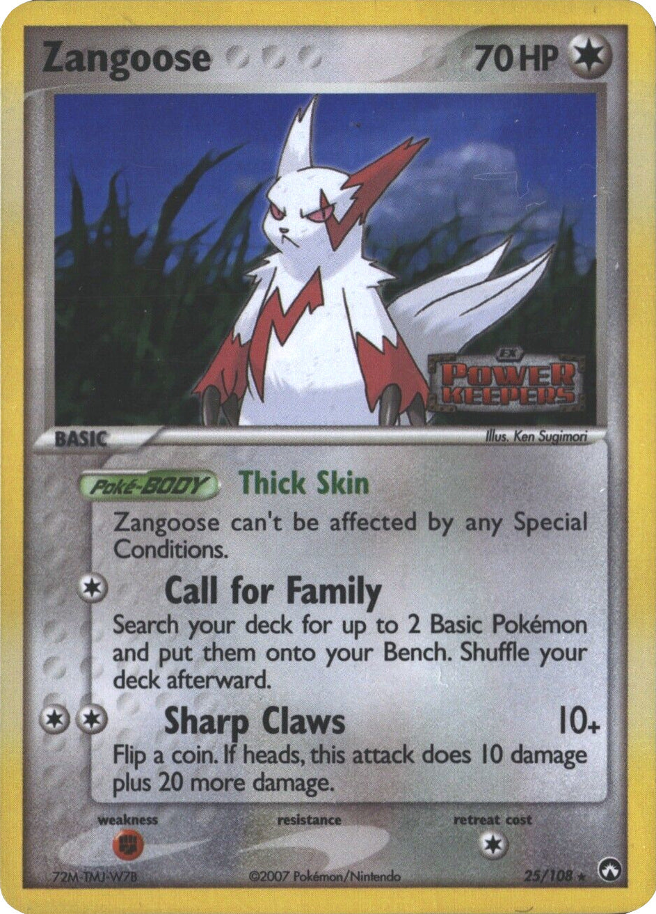 Zangoose (25/108) (Stamped) [EX: Power Keepers] | Good Games Morley