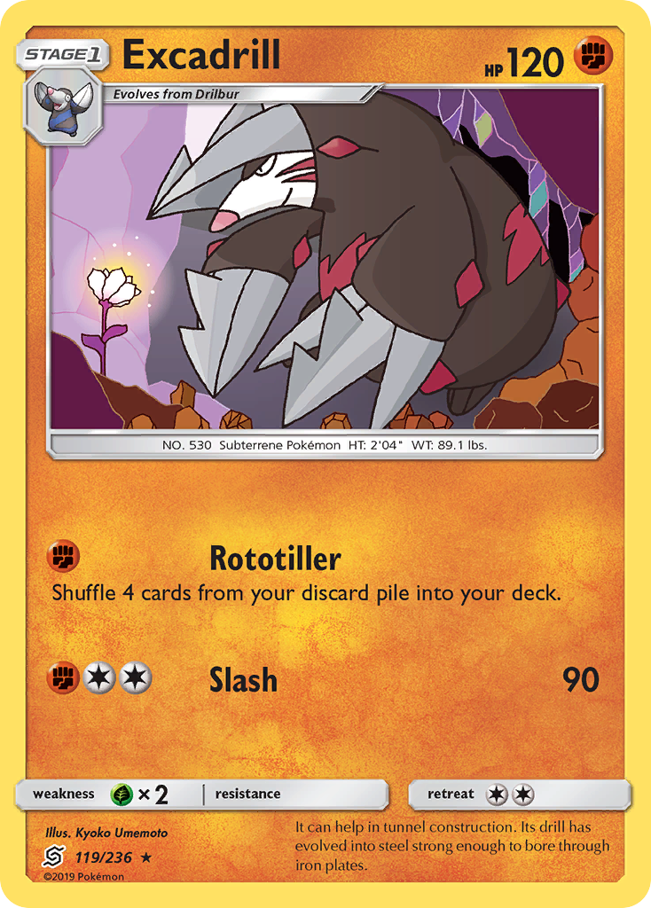 Excadrill (119/236) [Sun & Moon: Unified Minds] | Good Games Morley