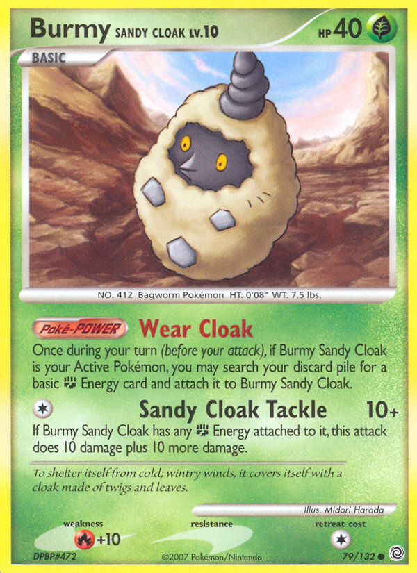 Burmy Sandy Cloak (79/132) [Diamond & Pearl: Secret Wonders] | Good Games Morley