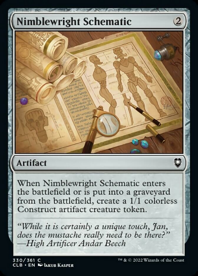 Nimblewright Schematic [Commander Legends: Battle for Baldur's Gate] | Good Games Morley