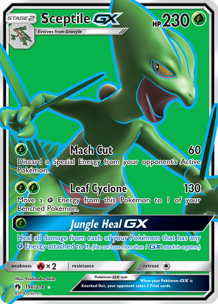 Sceptile GX (196/214) [Sun & Moon: Lost Thunder] | Good Games Morley
