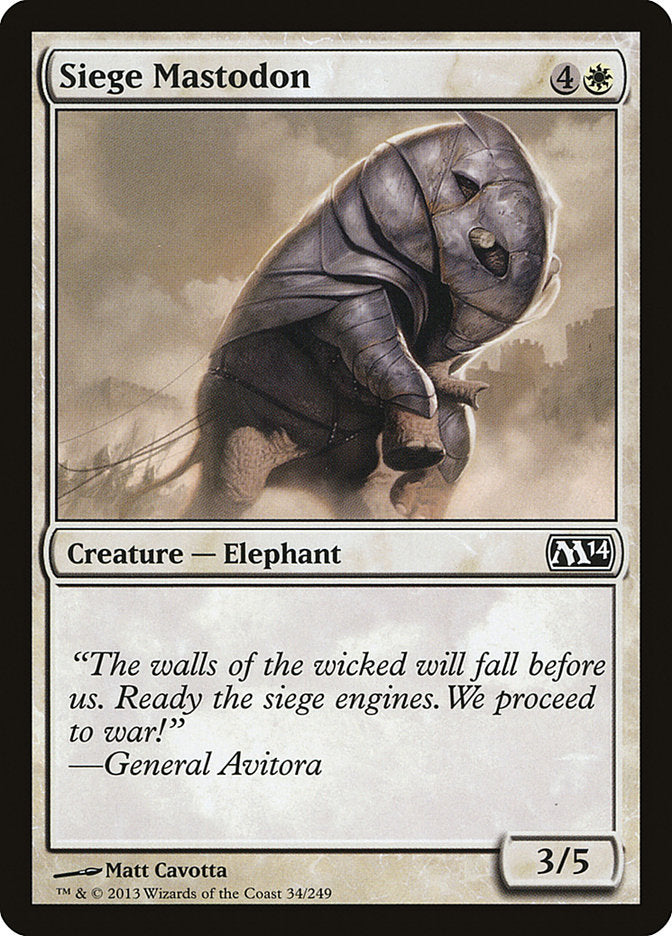 Siege Mastodon [Magic 2014] | Good Games Morley