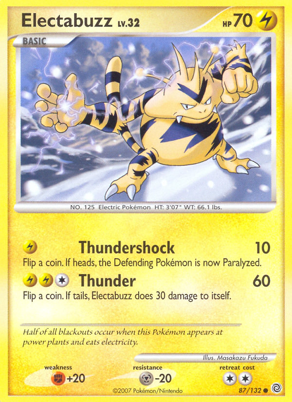 Electabuzz (87/132) [Diamond & Pearl: Secret Wonders] | Good Games Morley