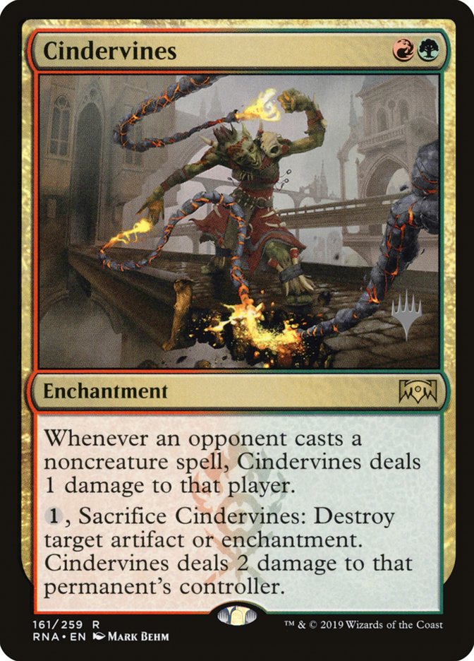 Cindervines (Promo Pack) [Ravnica Allegiance Promos] | Good Games Morley