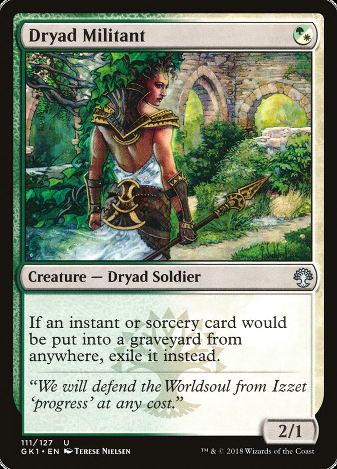 Dryad Militant [Guilds of Ravnica Guild Kit] | Good Games Morley