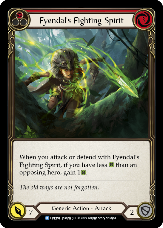 Fyendal's Fighting Spirit (Red) [UPR194] (Uprising)  Rainbow Foil | Good Games Morley