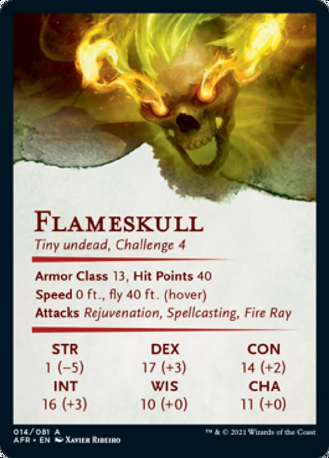 Flameskull Art Card [Dungeons & Dragons: Adventures in the Forgotten Realms Art Series] | Good Games Morley