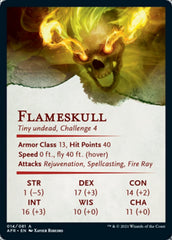 Flameskull Art Card [Dungeons & Dragons: Adventures in the Forgotten Realms Art Series] | Good Games Morley