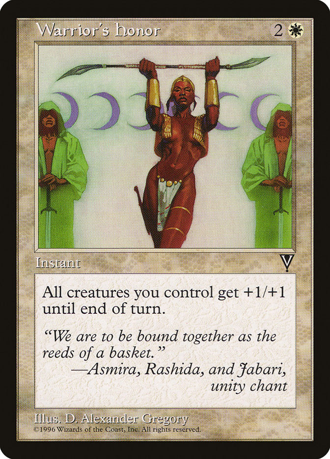 Warrior's Honor [Visions] | Good Games Morley