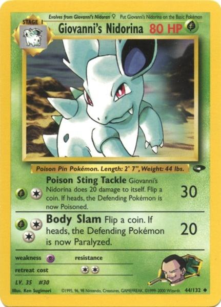 Giovanni's Nidorina (44/132) [Gym Challenge Unlimited] | Good Games Morley