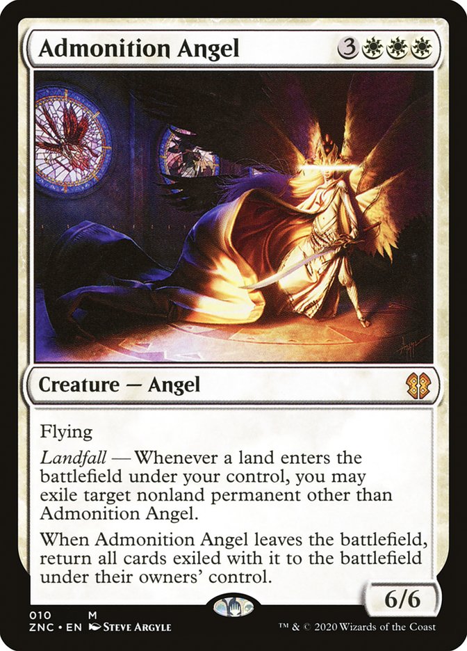 Admonition Angel [Zendikar Rising Commander] | Good Games Morley