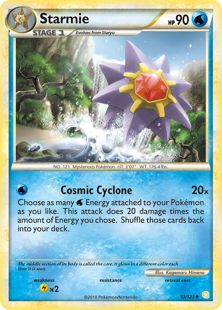 Starmie (53/123) [HeartGold & SoulSilver: Base Set] | Good Games Morley
