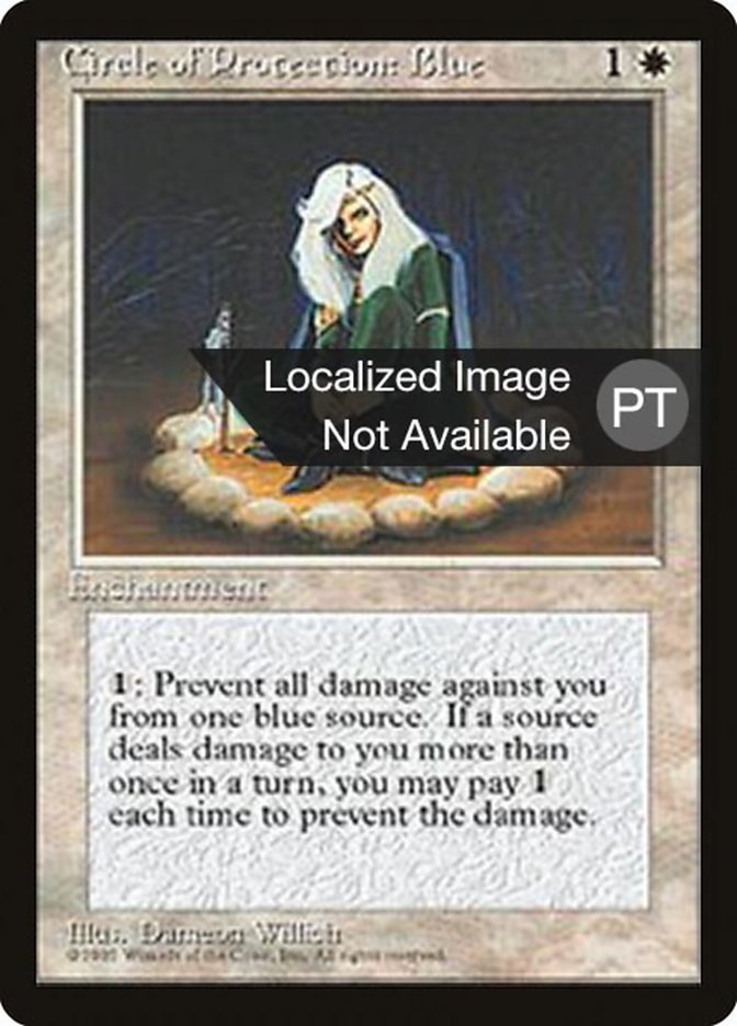 Circle of Protection: Blue [Fourth Edition (Foreign Black Border)] | Good Games Morley
