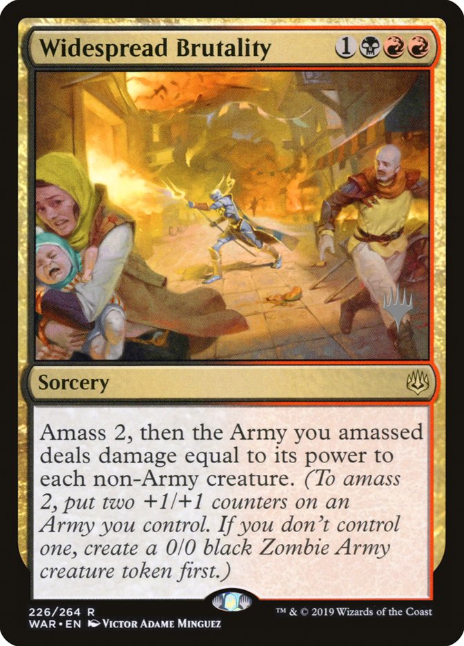 Widespread Brutality (Promo Pack) [War of the Spark Promos] | Good Games Morley