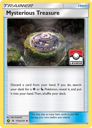 Mysterious Treasure (113a/131) (League Promo) [Sun & Moon: Forbidden Light] | Good Games Morley