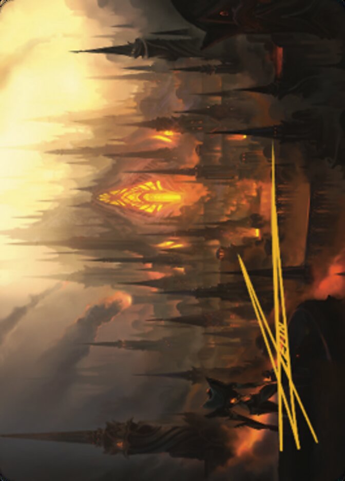 Mishra's Foundry Art Card (Gold-Stamped Signature) [The Brothers' War Art Series] | Good Games Morley