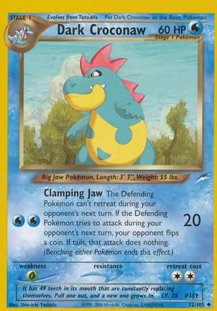 Dark Croconaw (32/105) [Neo Destiny Unlimited] | Good Games Morley