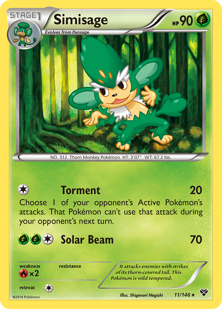 Simisage (11/146) [XY: Base Set] | Good Games Morley
