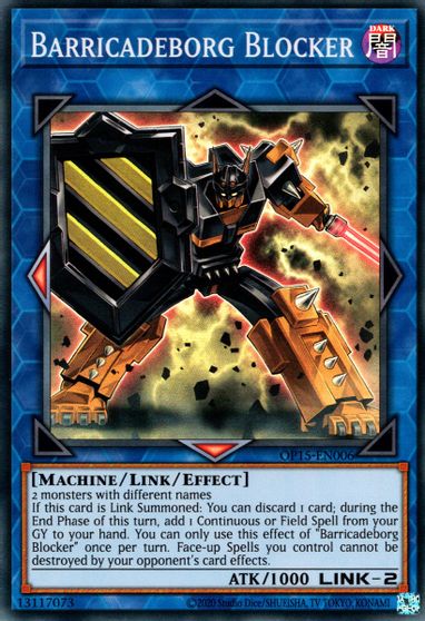 Barricadeborg Blocker [OP15-EN006] Super Rare | Good Games Morley