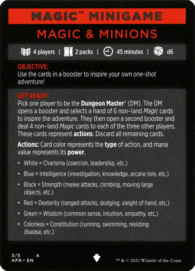Magic & Minions (Magic Minigame) [Dungeons & Dragons: Adventures in the Forgotten Realms Minigame] | Good Games Morley
