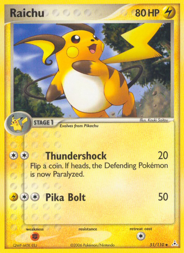 Raichu (51/110) [EX: Holon Phantoms] | Good Games Morley