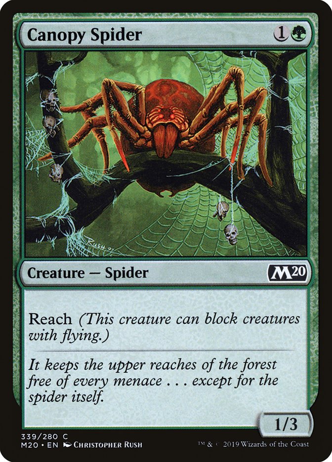 Canopy Spider [Core Set 2020] | Good Games Morley