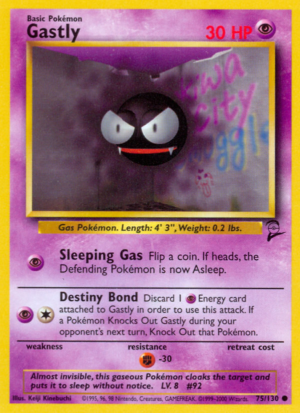 Gastly (75/130) [Base Set 2] | Good Games Morley