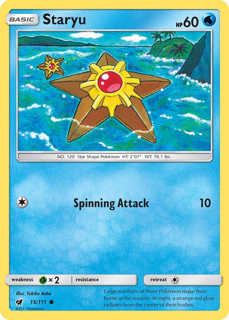 Staryu (15/111) [Sun & Moon: Crimson Invasion] | Good Games Morley