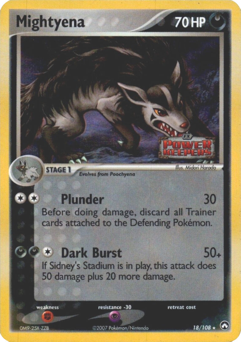 Mightyena (18/108) (Stamped) [EX: Power Keepers] | Good Games Morley