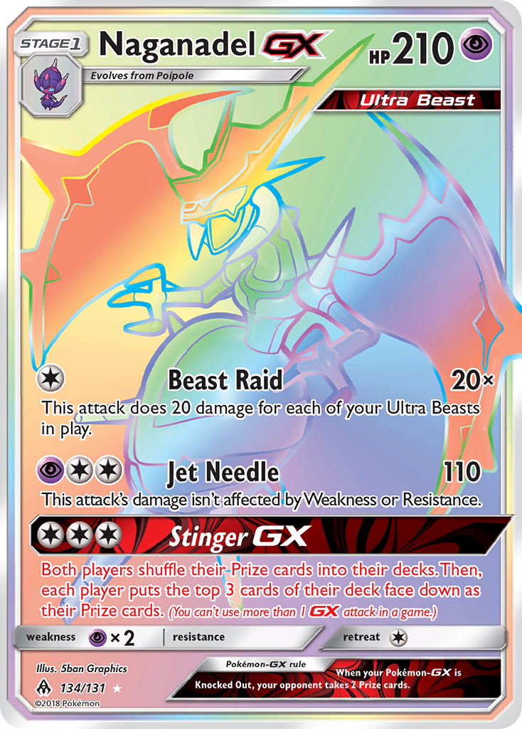 Naganadel GX (134/131) [Sun & Moon: Forbidden Light] | Good Games Morley